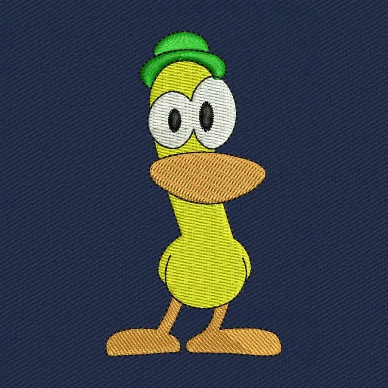 Pato Pocoyo Embroidery Design