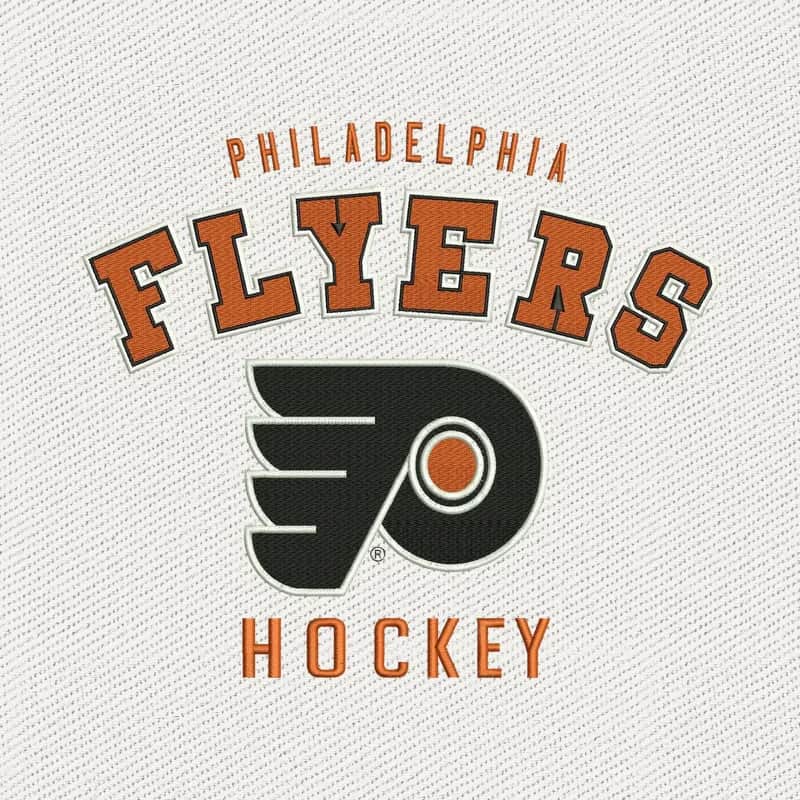 Philadelphia Flyers Hockey Jacket Embroidery Design