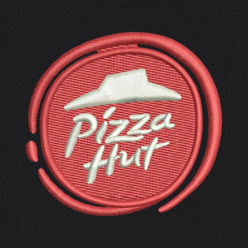 Pizza Hut Logo 2 Embroidery Design