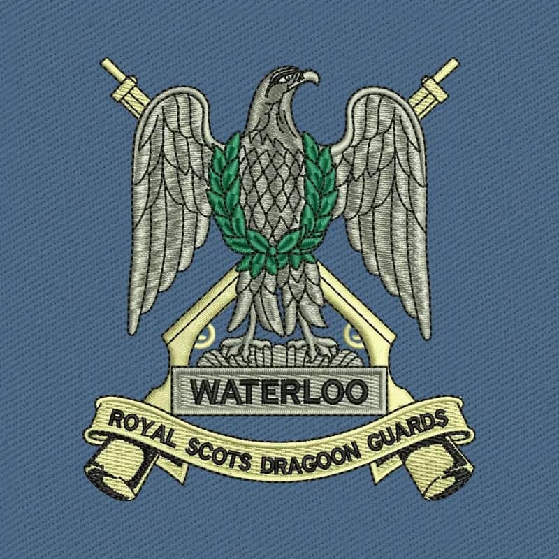 Royal Scots Dragoon Guards Waterloo-Adler Stickdatei