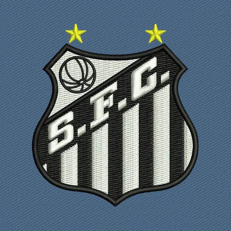 Santos Futebol Club Logo Embroidery Design