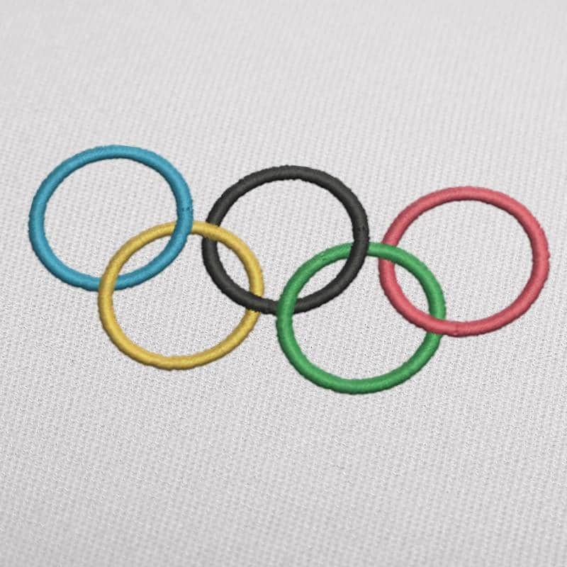 Olympic Rings Embroidery Design