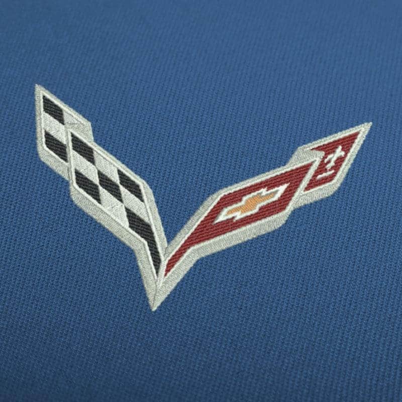 Chevrolet Corvette Logo Embroidery Design
