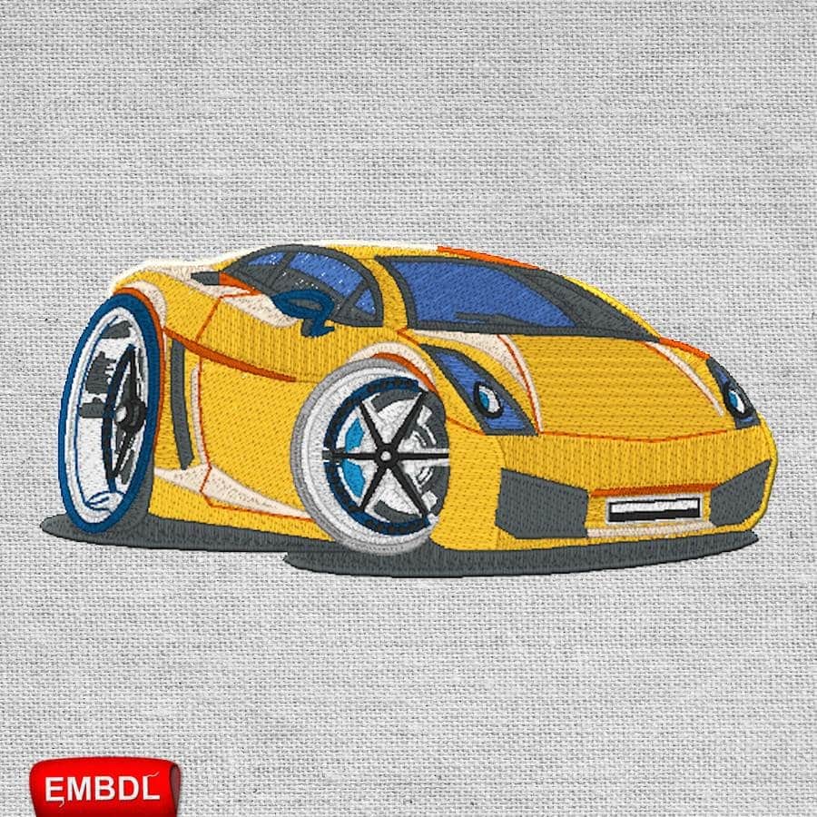 Lamborghini Cartoon Car