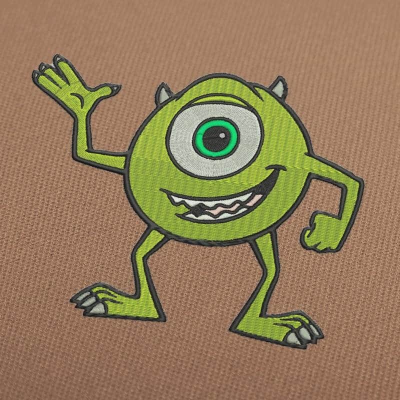 Mike Wazowski Embroidery Design