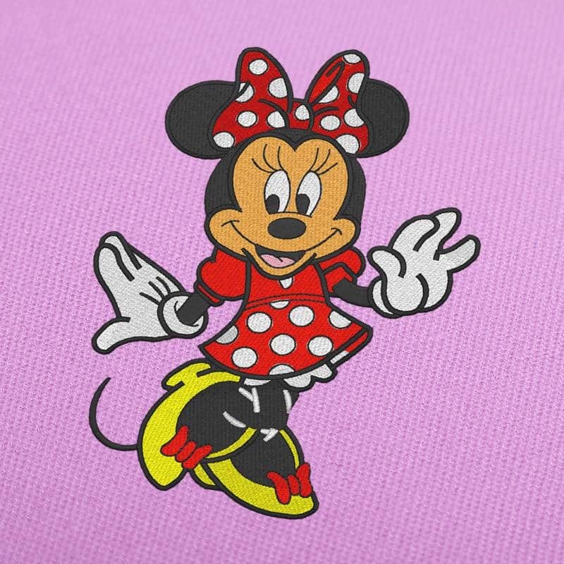Minnie Mouse Embroidery Design
