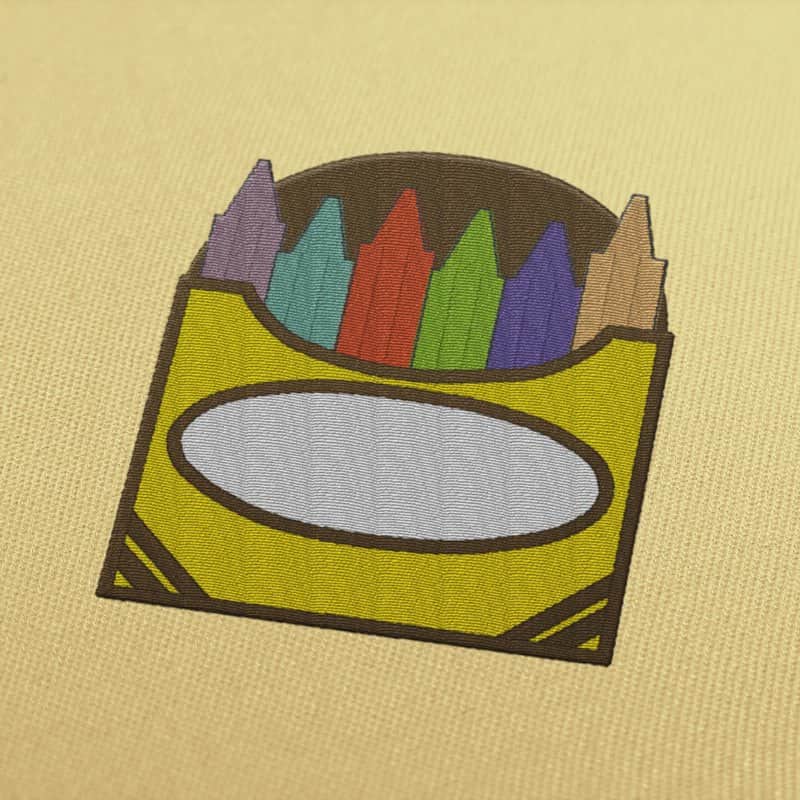 Pencils Embroidery Design