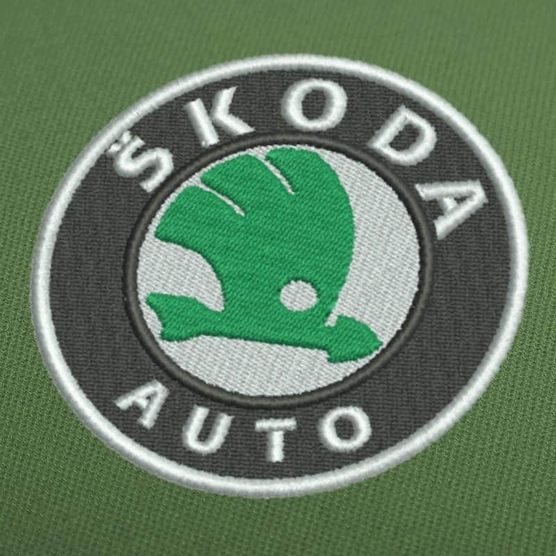 Skoda Auto Embroidery Design