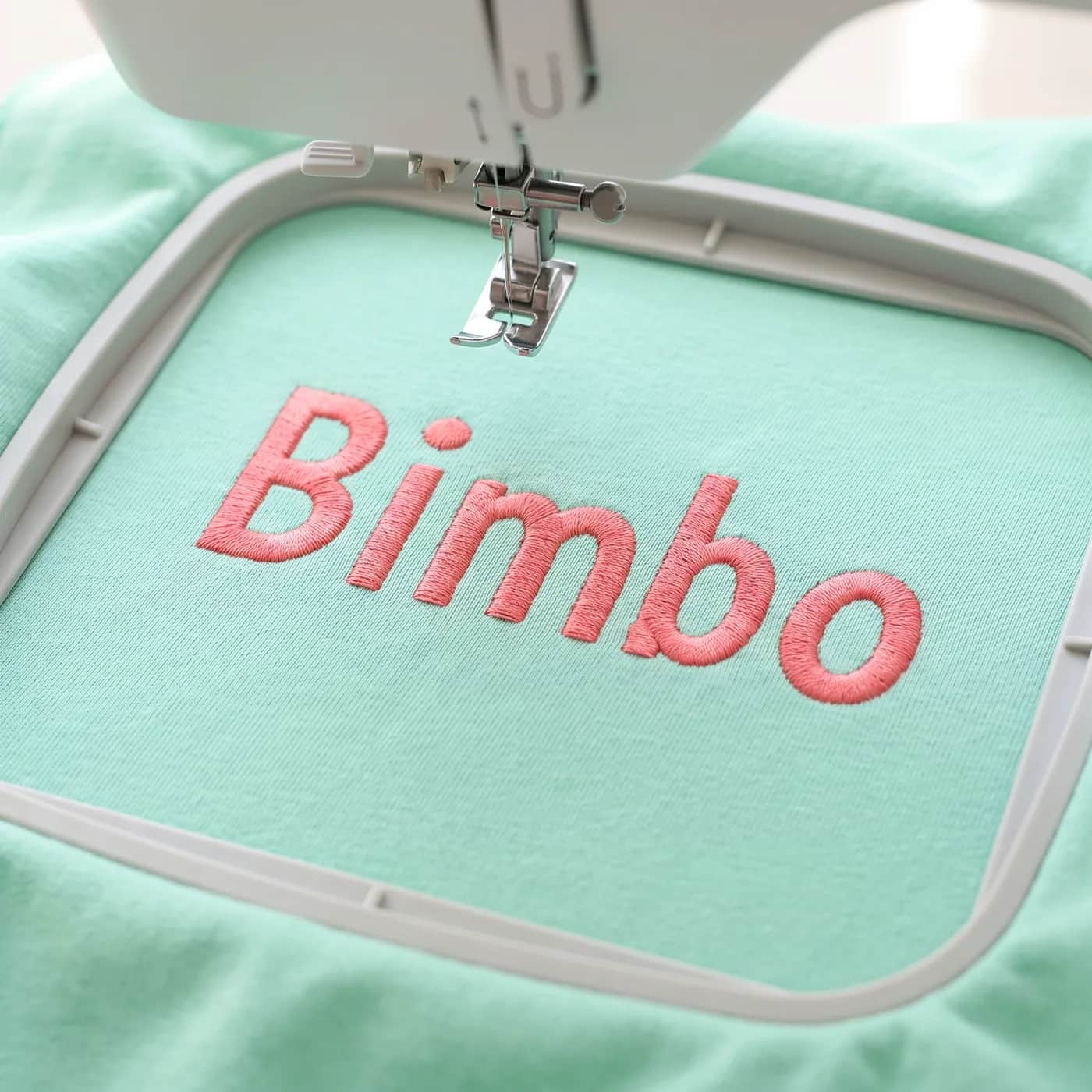 Bimbo Font Embroidery Design