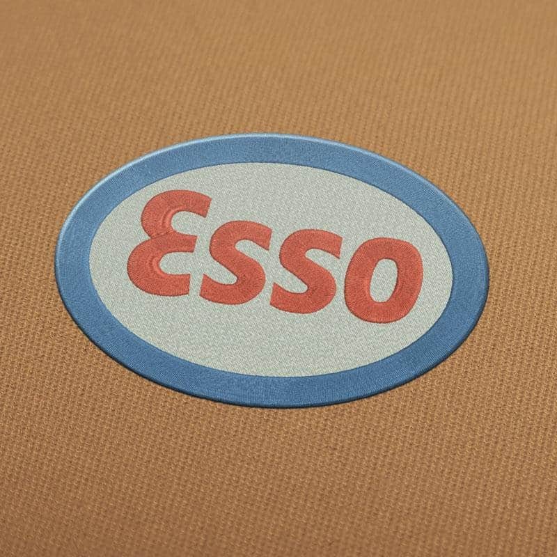 Esso Logo Embroidery Design