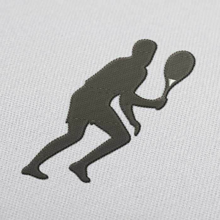 Tennisspieler Laufen Stickdatei