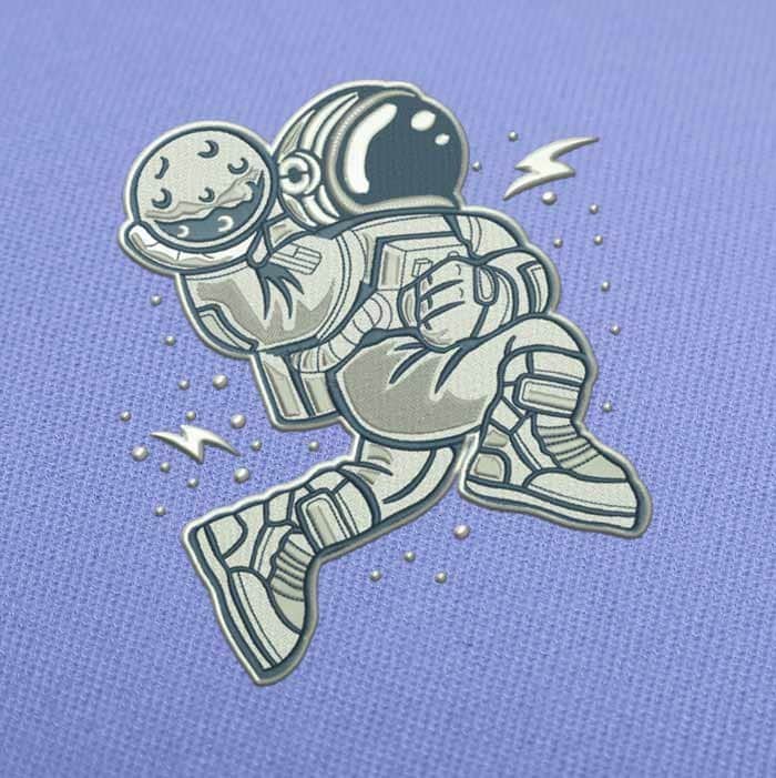 Astronaut Slam Dunk Stickdatei