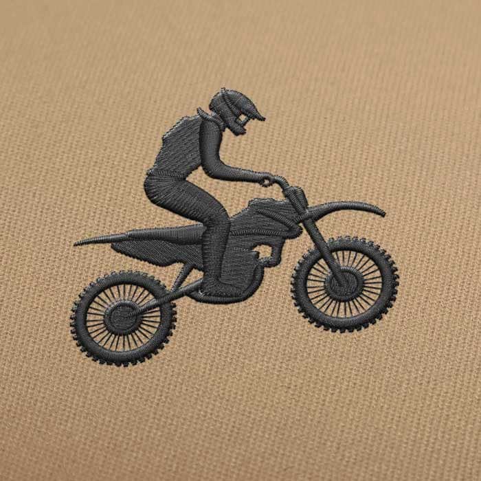 Off Road Motorrad Stickdatei