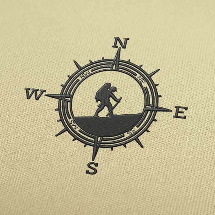 SWNE Kompass Stickdatei