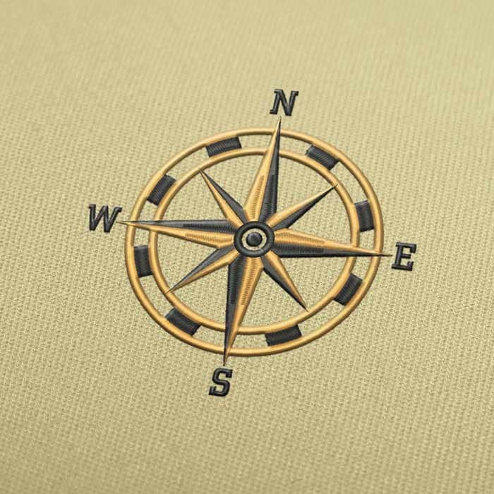 Compass Rose for Embroidery Design