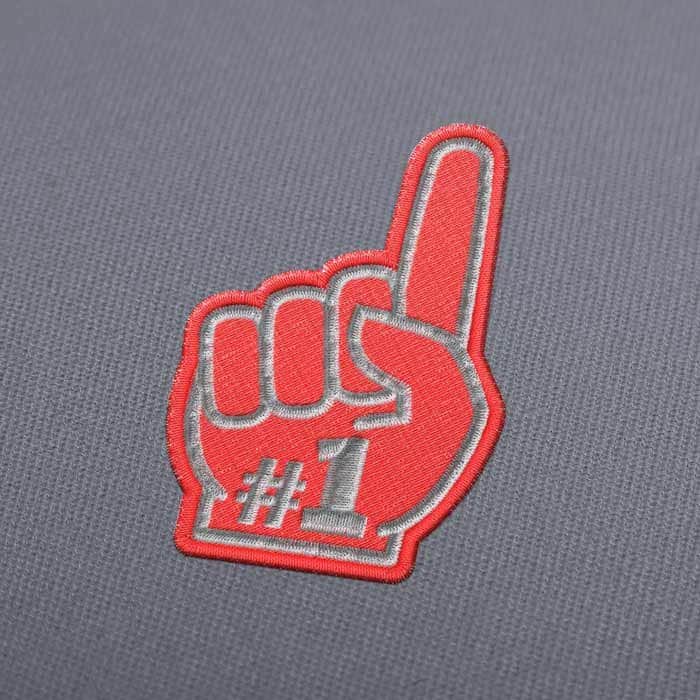 Number One Hand Stickdatei