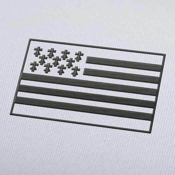 Bretagne Flagge Stickdatei