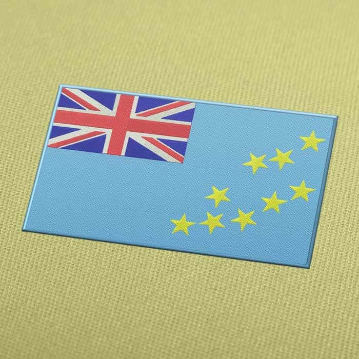 Tuvalu Flagge Stickdatei