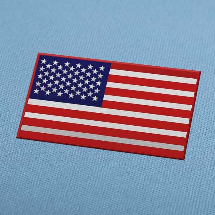USA Flag 2 for Embroidery Design
