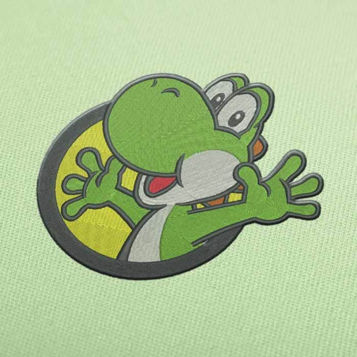 Yoshi Mario Bros Embroidery Design
