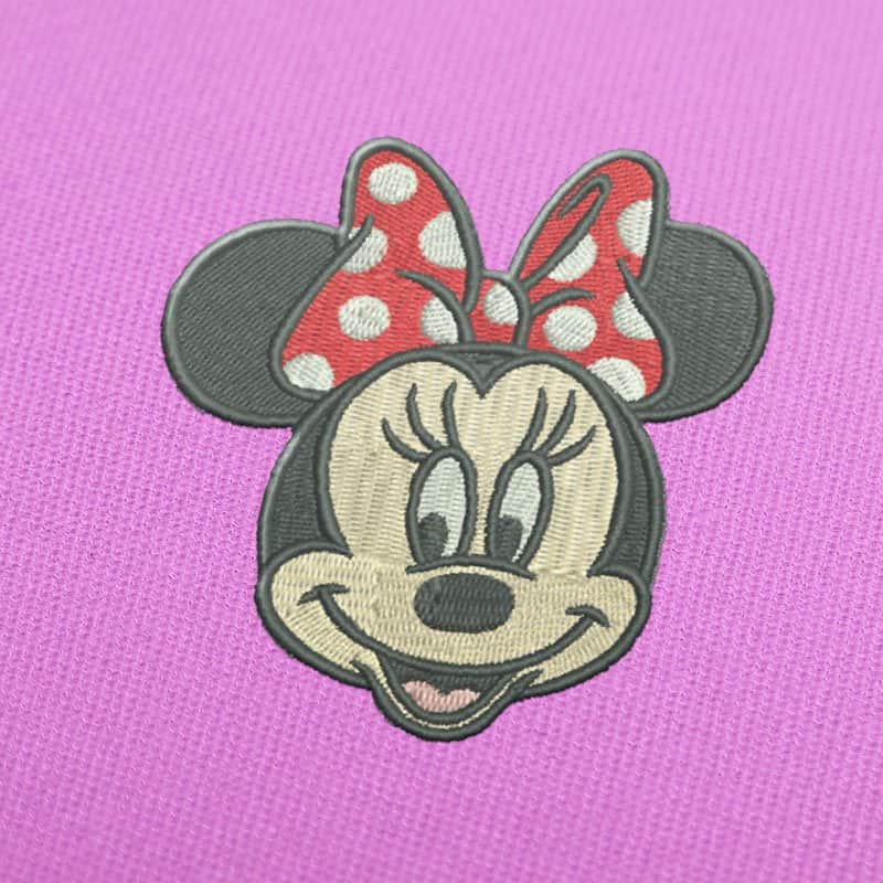 Minnie Mouse Face Embroidery Design
