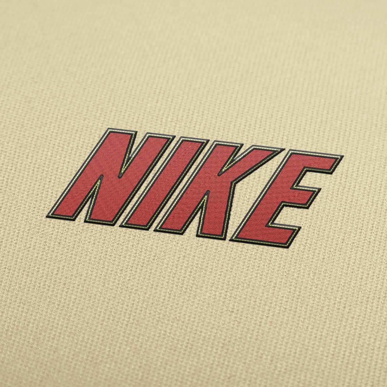 Nike Old Logo 3 Applique Embroidery Design (Design 2)