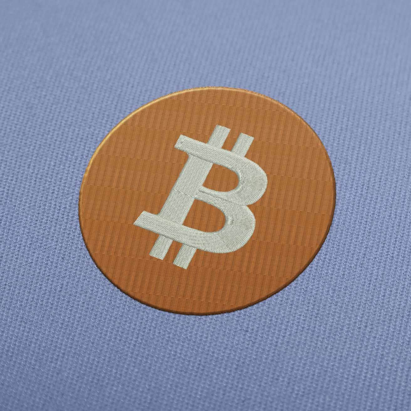 Bitcoin Logo Embroidery Design
