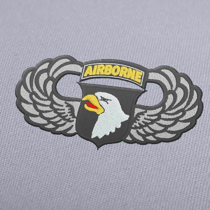 101st Airborne Eagle Embroidery Design
