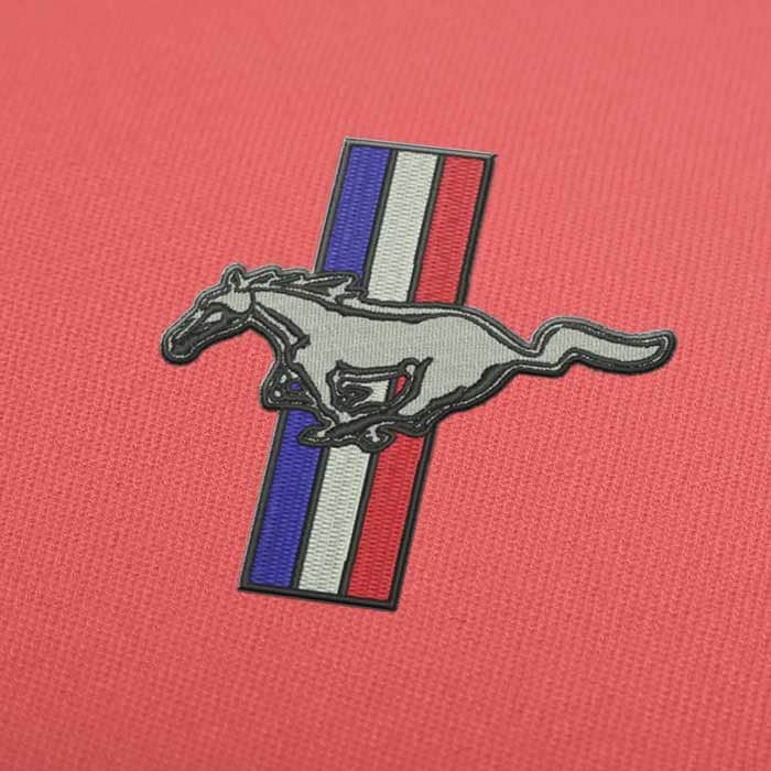 Ford Mustang Logo Embroidery Design