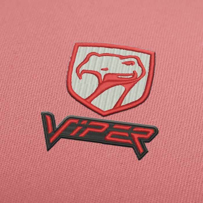 Dodge Viper Logo Embroidery Design
