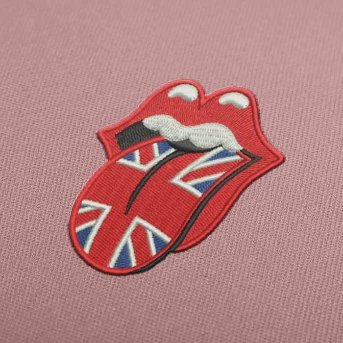 Labbra Grandi Tonge Bandiera Inglese
