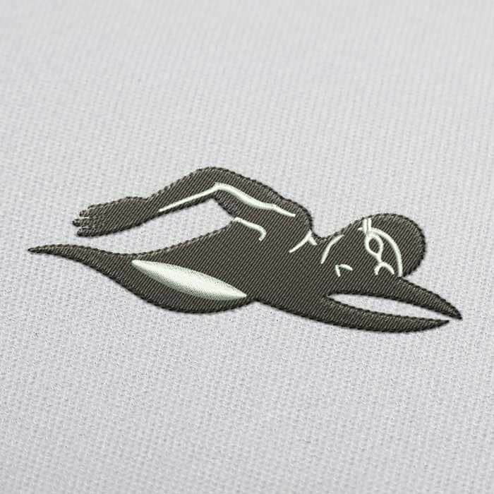 Kraulen Stil Schwimmen Stickdatei