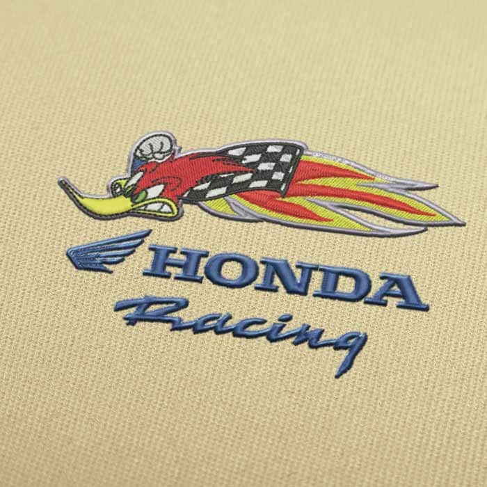 Woody Honda Racing Logo Stickdatei