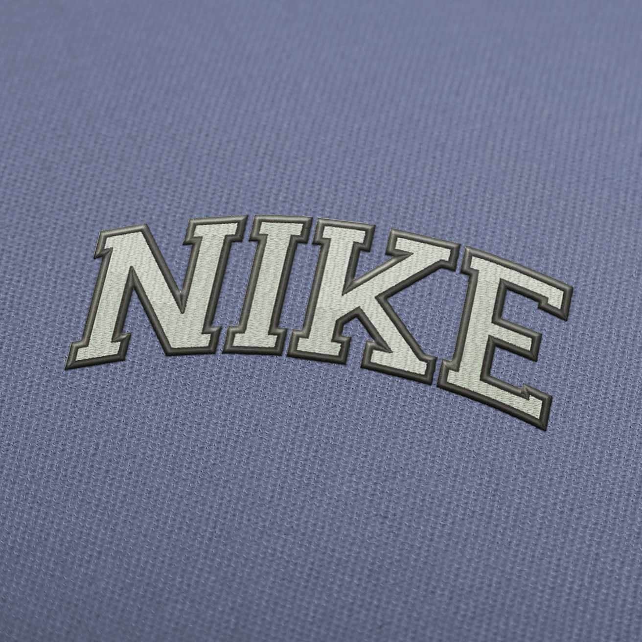 Nike Black Logo Embroidery Design