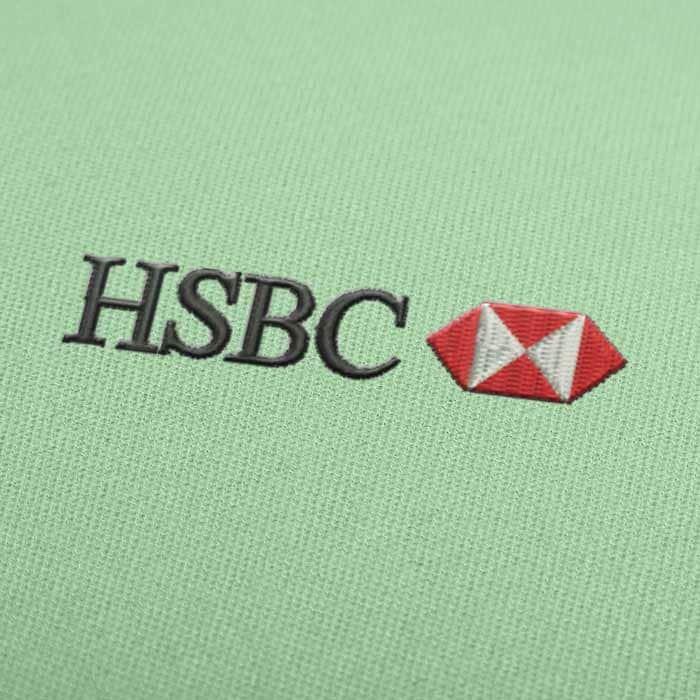 HSBC Bank Logo Embroidery Design