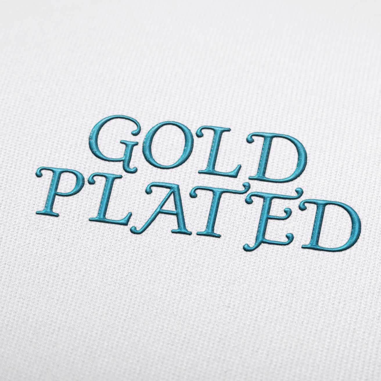 Alphabet Gold Plated