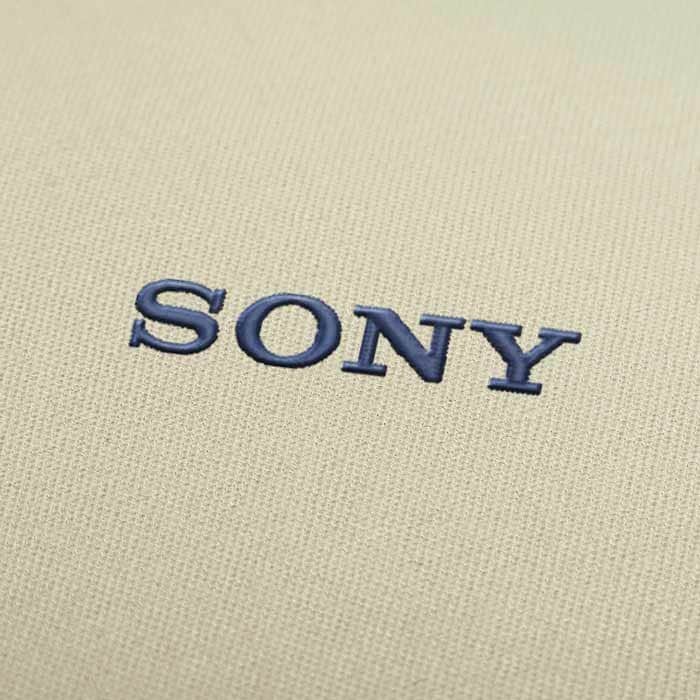 Sony Logo Embroidery Design