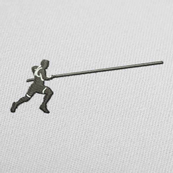 Stabhochsprung-Rennen Stickdatei