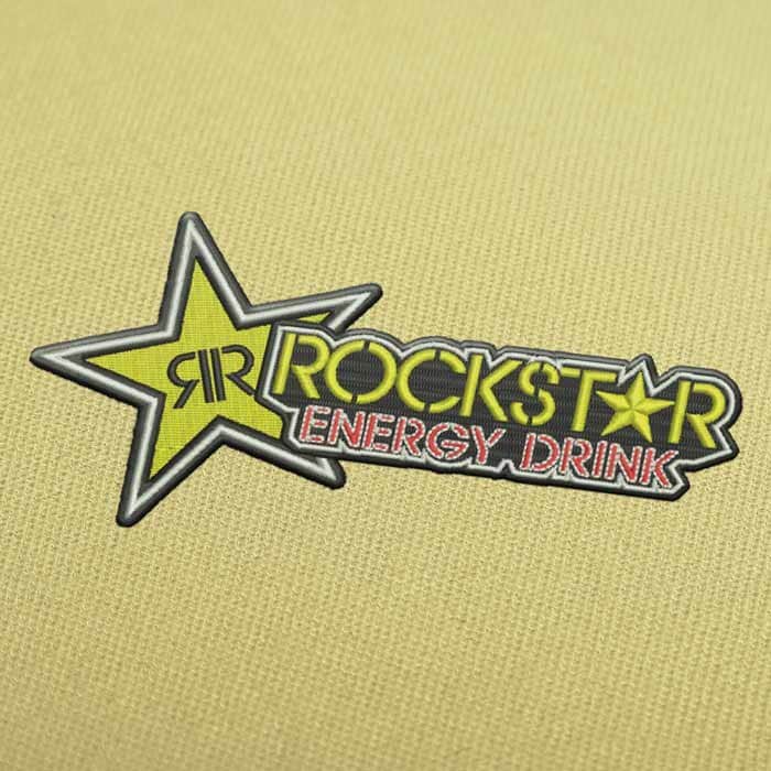 Rockstar Energy Drink Logo 2 Embroidery Design