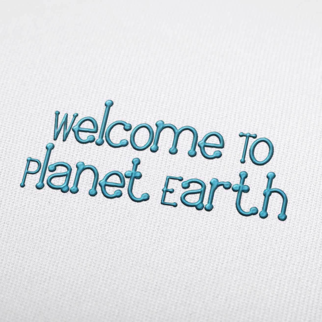 Alfabeto Welcome To Planet Earth