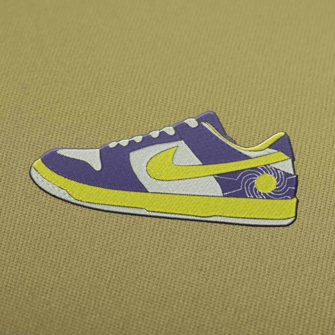 Nike Air Jordan 1 Low Sneaker Embroidery Design