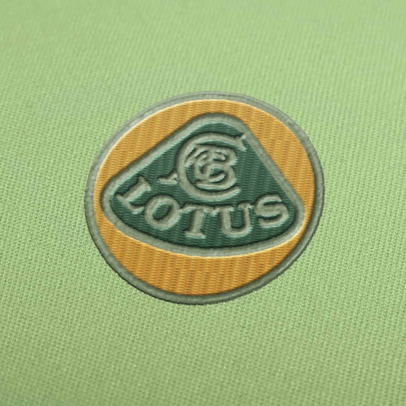 Lotus Car Logo Embroidery Design