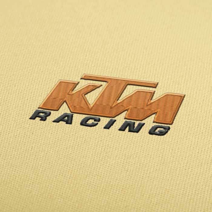 KTM Racing Logo Stickdatei