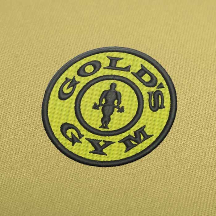 Golds Gym Logo Stickdatei