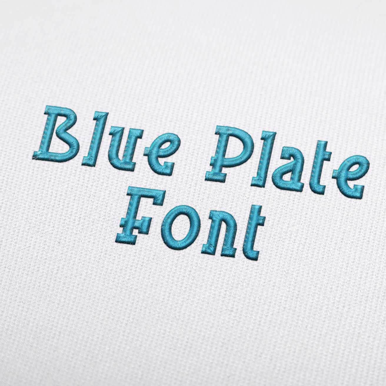 Alphabet Blue Plate