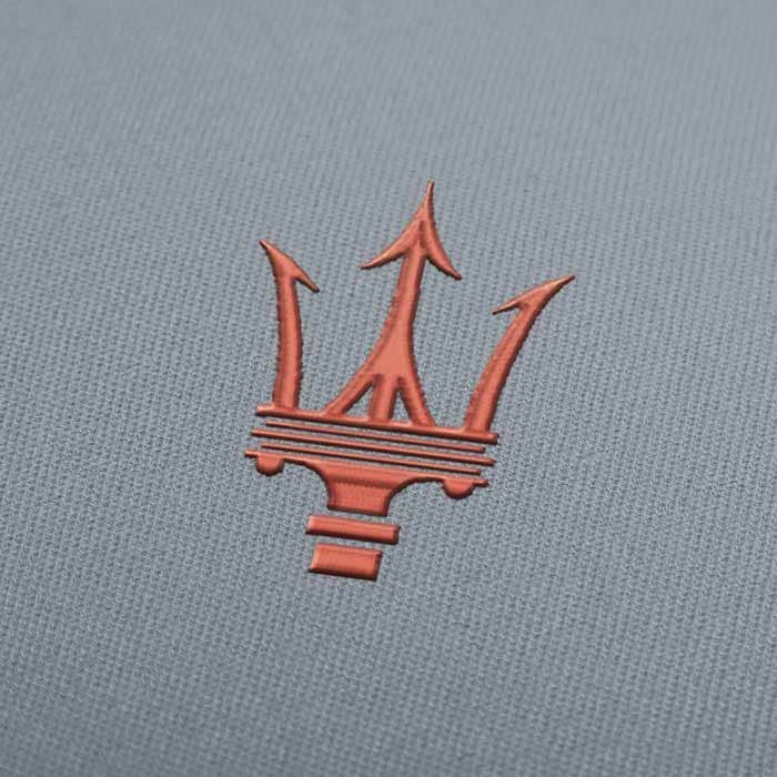 Maserati Car Logo Embroidery Design