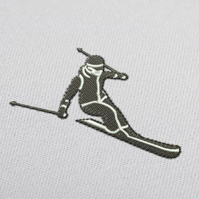 Ski Alpin Abfahrtslauf Stickdatei