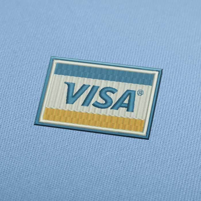 Visa Logo Embroidery Design