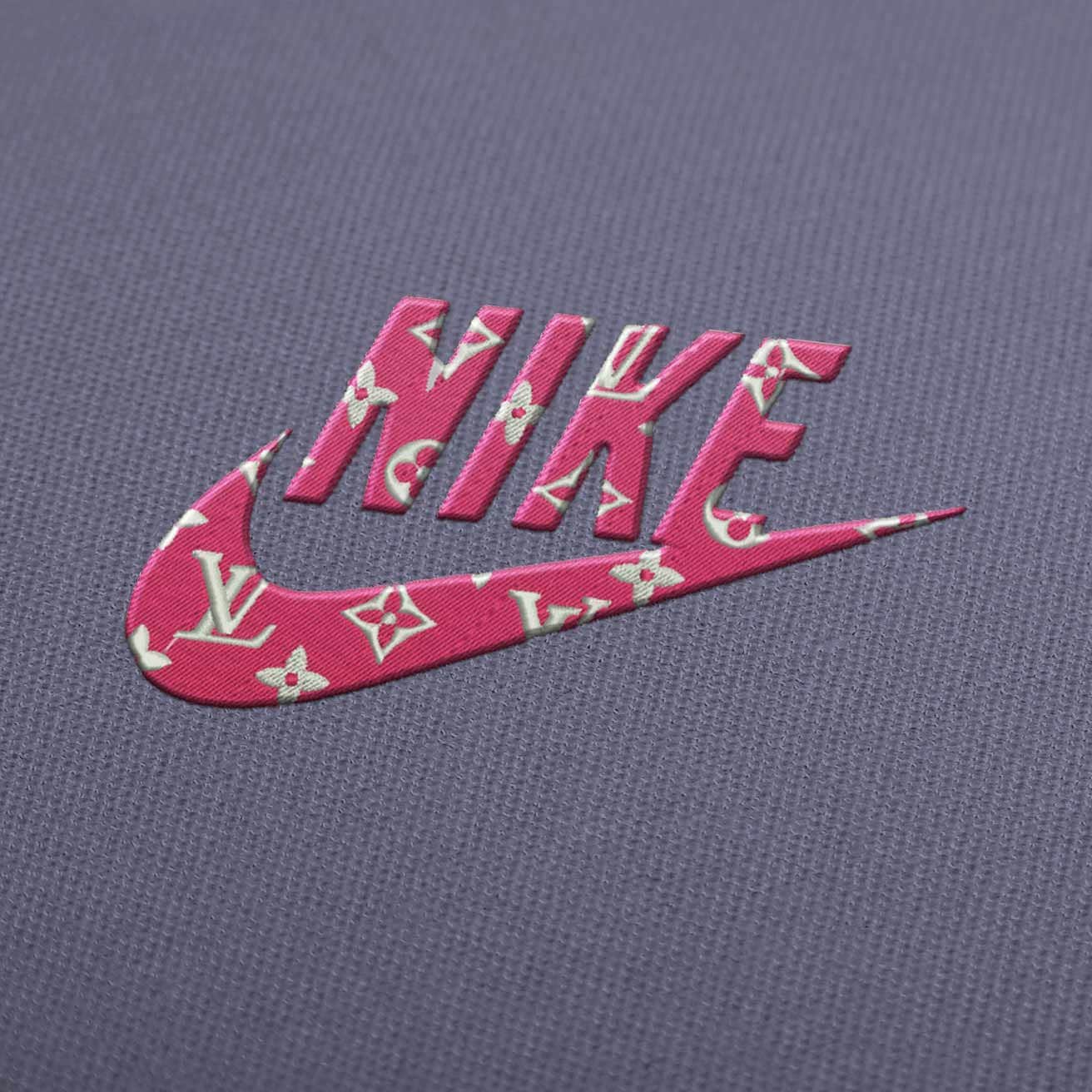 Nike x Louis Vuitton Logo Embroidery Design