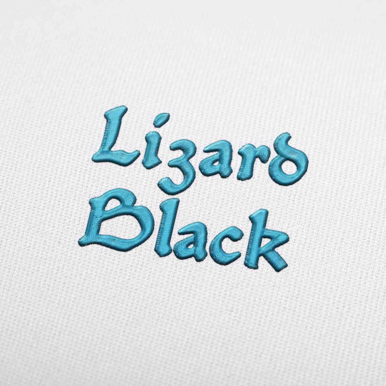 Abecedario Lizard Black